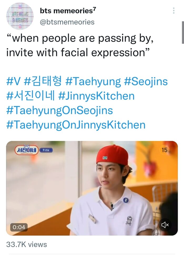 10+ обязательных к просмотру моментов с Ви из BTS в первом эпизоде шоу «Seojin’s Korean Street Food»
