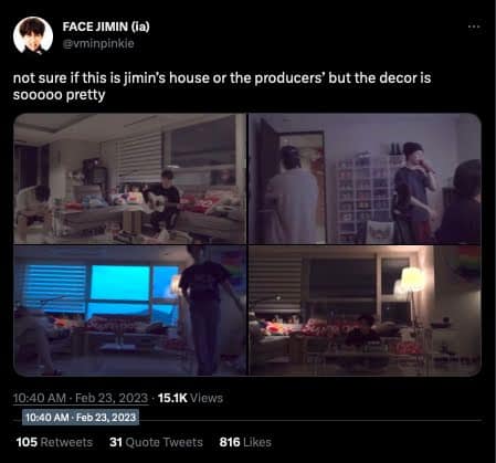 Чимин из BTS наконец показал публике свой дом? Фанаты посчитали, что квартира, показанная в недавнем видео айдола, принадлежит ему