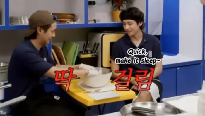 Ви из BTS испытывает терпение Чхве У Шика в новом эпизоде шоу “Seojin’s Korean Street Food” 