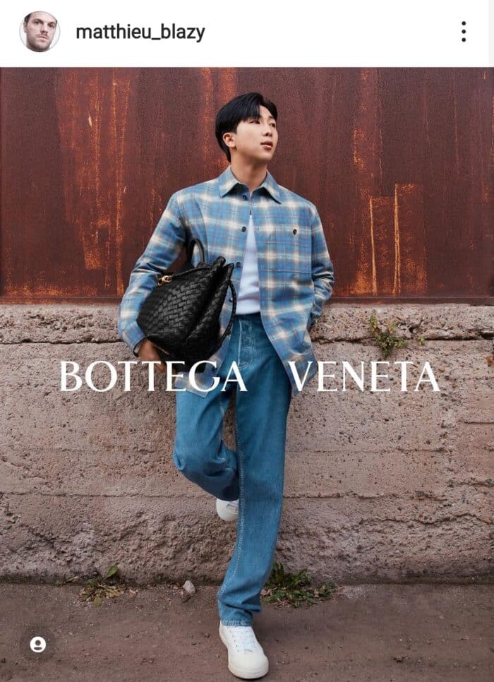 RM из BTS стал амбассадором бренда Bottega Veneta