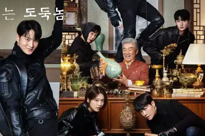Новый постер к дораме "Похититель: Хранитель сокровищ" - Джу Вон с командой грабят Ли Док Хва
