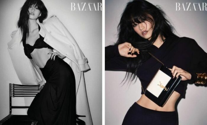 Ким Доён поражает своей невероятно узкой талией на новых фото для Harper’s Bazaar 