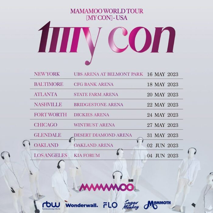 MAMAMOO объявили даты и места проведения концертов в США