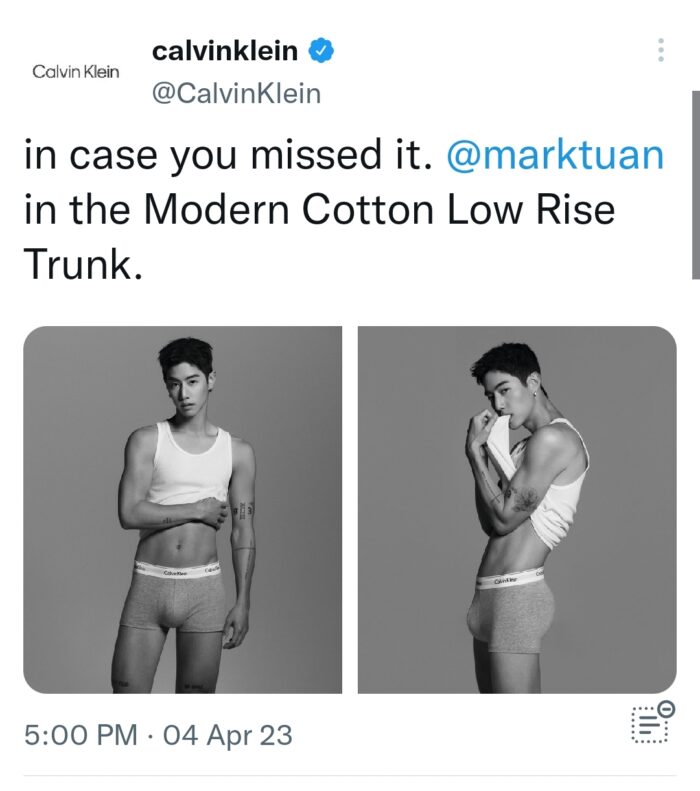 Марк Туан из GOT7 похитил сердца фанатов на новых фото для Calvin Klein