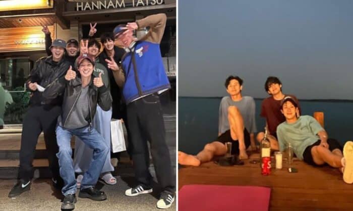 Чхве У Шик опубликовал фото с Ви из BTS и Пак Со Джуном: "Хочу проводить так каждый день"
