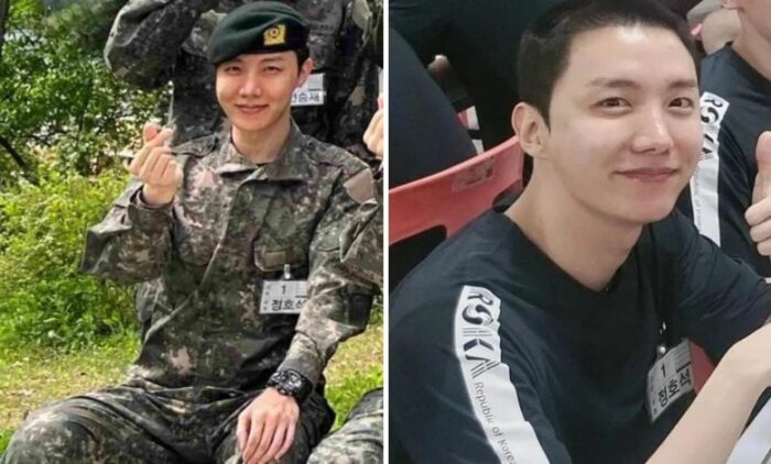 Первое фото Джей-Хоупа из BTS в военной форме