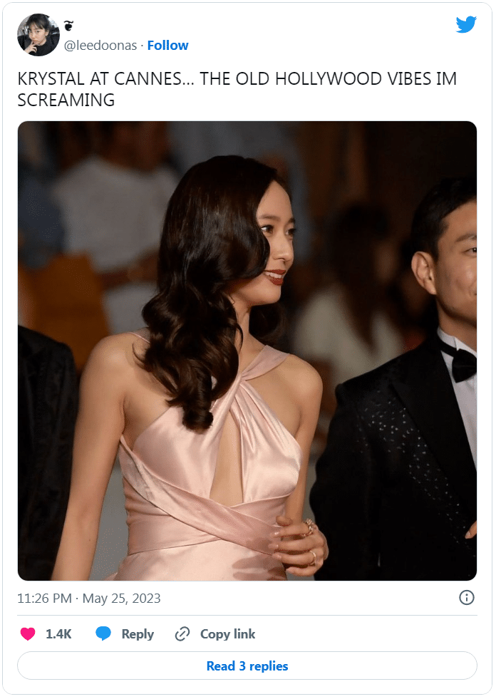 Кристал шокировала нетизенов своей нестареющей внешностью после дебюта на Каннском кинофестивале