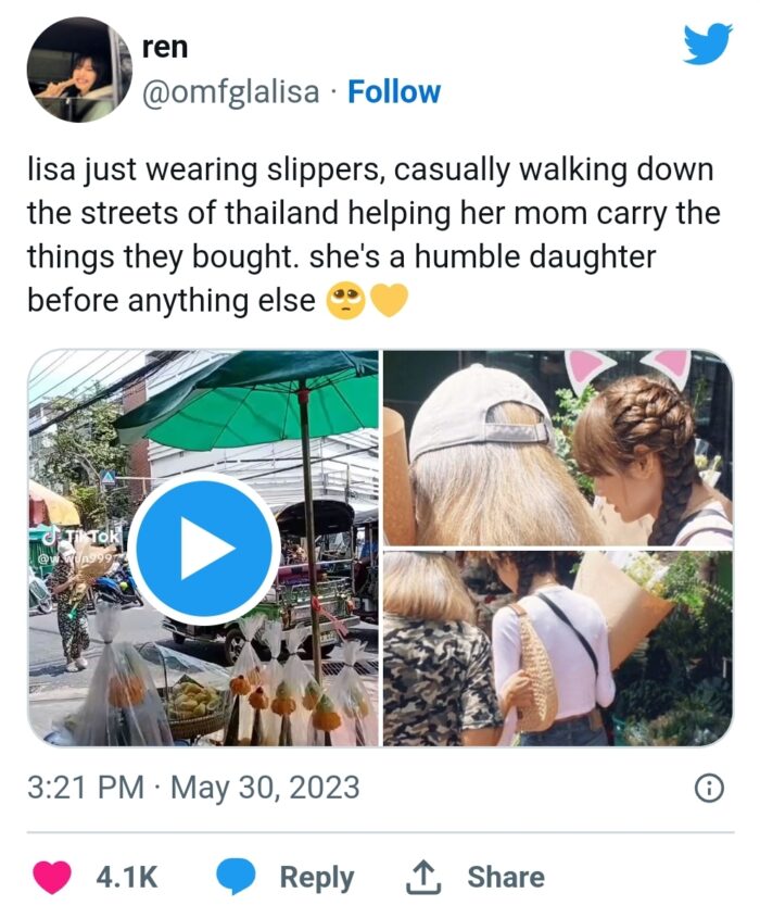 Лису из BLACKPINK заметили вместе с мамой на рынке в Тайланде 