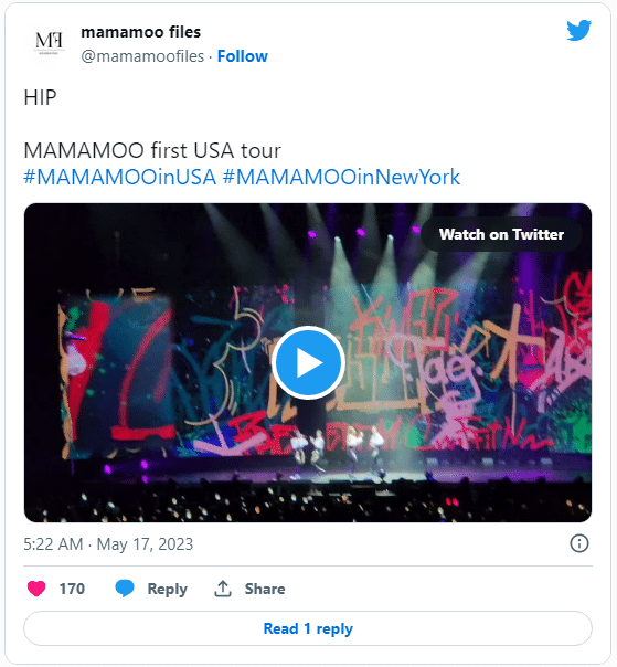 MAMAMOO представили свой первый перформанс в Нью-Йорке, во время своего турне по 9 городам США.