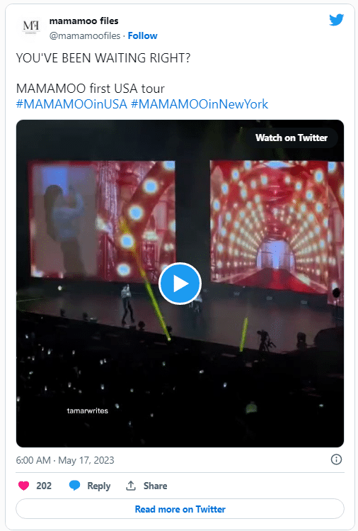 MAMAMOO представили свой первый перформанс в Нью-Йорке, во время своего турне по 9 городам США.