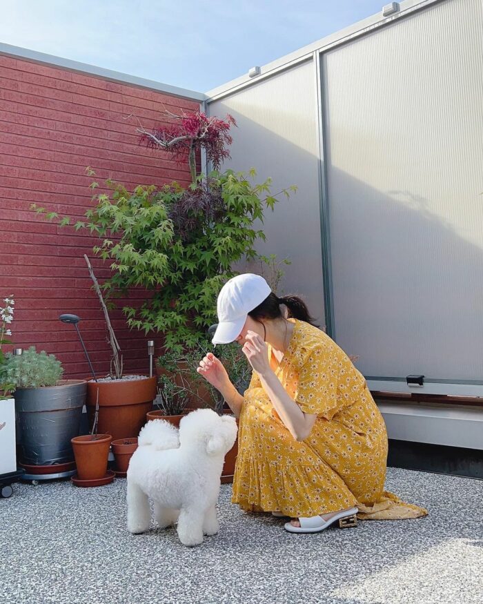 Сон Хе Гё поделилась фото со своей очаровательной собакой Руби