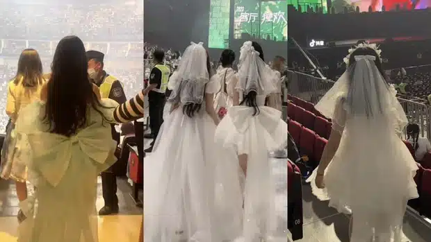 Жених отменил свадьбу после того, как невеста надела свадебное платье на концерт айдола