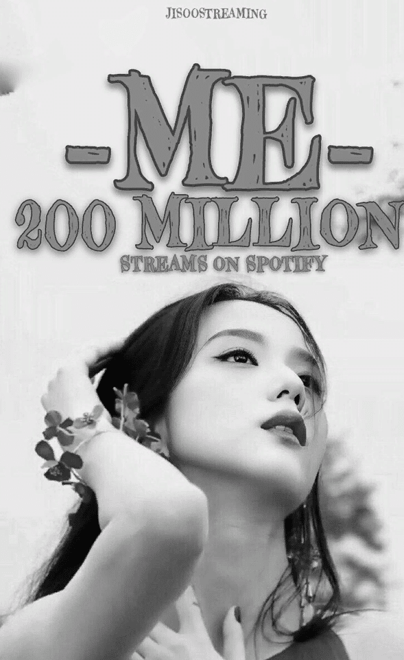Альбом Джису из BLACKPINK "ME" стал самым быстрым альбомом корейской солистки, набравшим 200 миллионов прослушиваний на Spotify