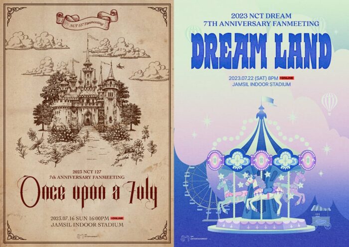 NCT 127 и NCT Dream проведут фанмитинги «Once Upon a 7uly» и «Dream Land» в честь 7-й годовщины