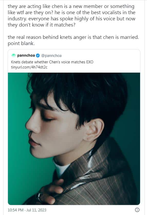 Эри и K-pop фанаты выражают мнение о Чене как о части EXO: «Я признаю, что он сильный вокалист, но…»