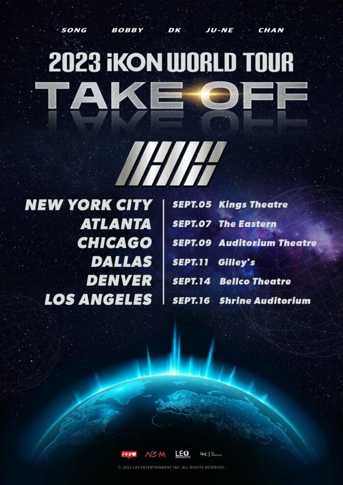iKON объявили даты и города в США для своего мирового тура «Take Off»