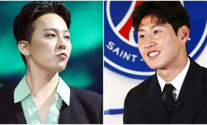 “Я едва узнал его", - ПСЖ опубликовали фотографию G-Dragon и Ли Кан Ина