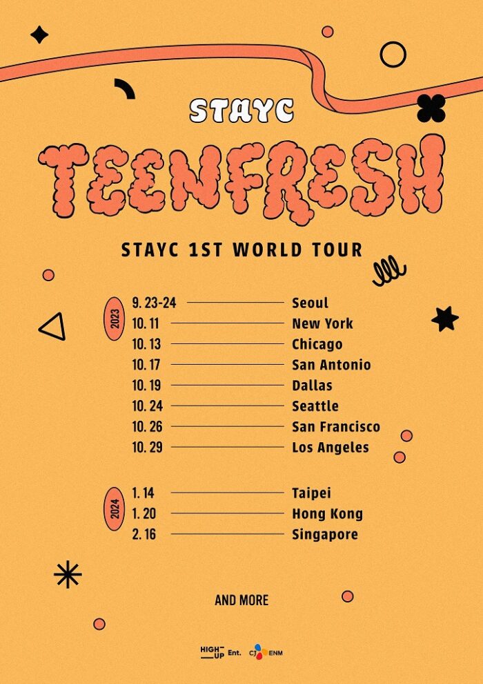 STAYC объявили даты и города своего первого мирового тура «TEENFRESH»