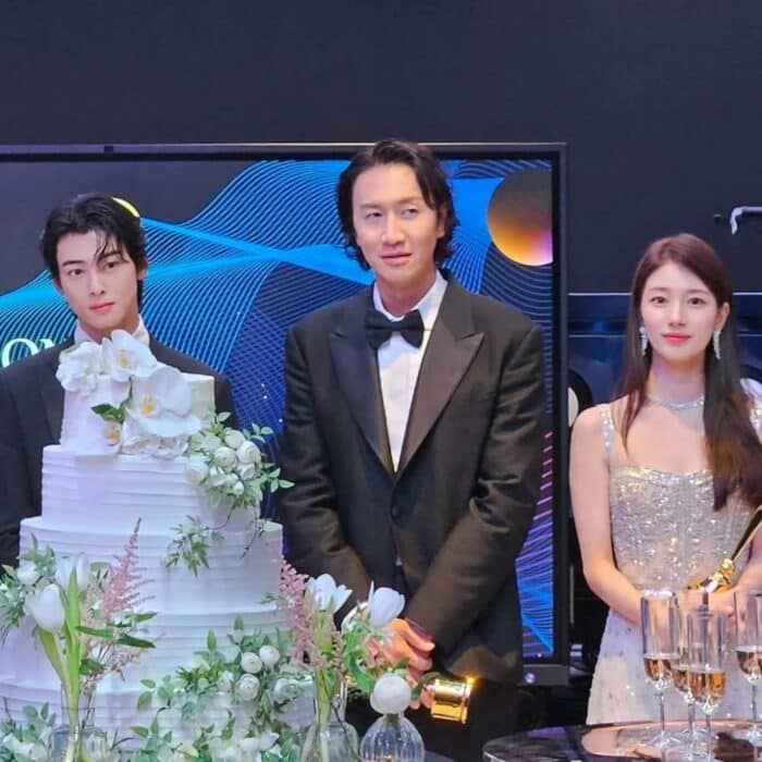 Неожиданное трио: Ча Ыну, Ли Кван Су и Сюзи привлекли внимание на Blue Dragon Series Awards