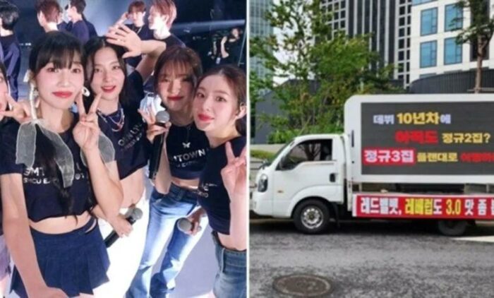 Поклонники Red Velvet устроили акцию протеста, требуя третий полноценный альбом после 9 лет с дебюта
