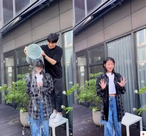 АйЮ присоединилась к Ice Bucket Challenge и передала эстафету Ли До Хёну, Хо Джун Соку и Ли Джу Ён
