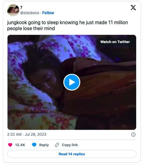 “Почему он раздет?” — Чонгук из BTS удивил фанатов трансляцией из кровати