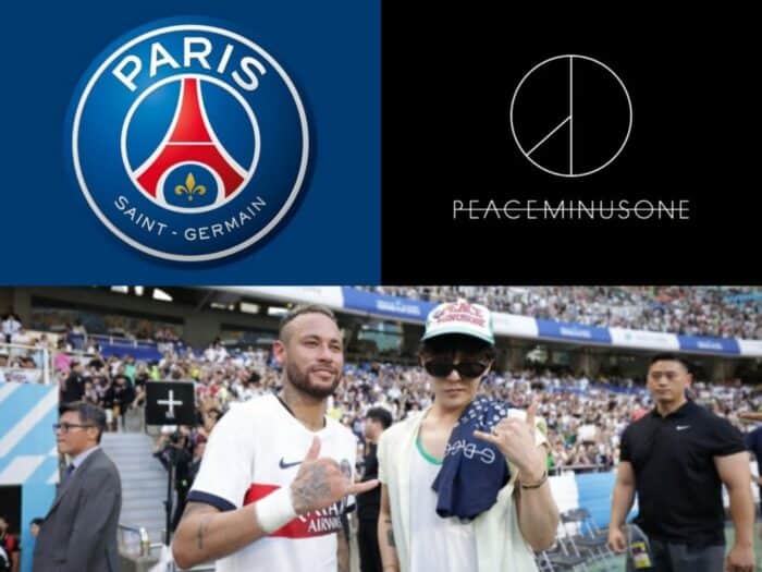Компания G-Dragon PeaceMinusOne объявила о коллаборации с футбольным клубом ПСЖ