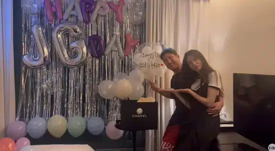 Джиён из T-ara получила поцелуй в щёку от мужа Хван Джэ Гюна за организацию вечеринки-сюрприза в честь дня его рождения