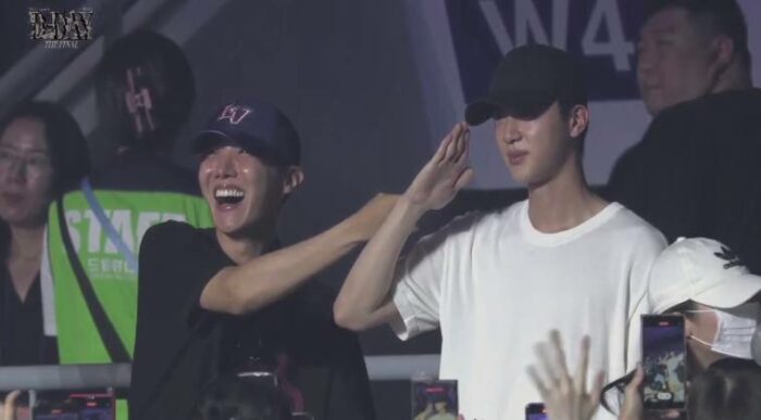Джин и Джей-Хоуп из BTS посетили последний энкор-концерт Шуги "D-DAY"