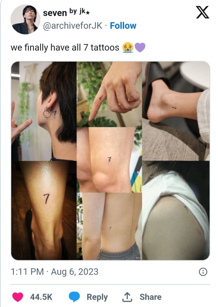 Шуга из BTS наконец показал свою татуировку дружбы 