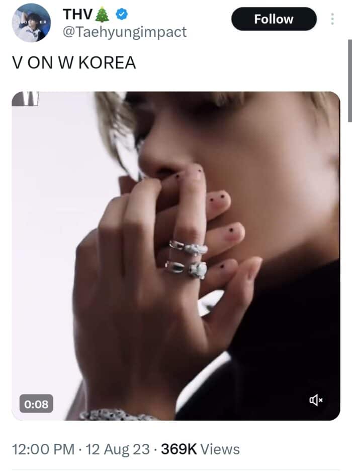 9 потрясающих новых фото Ви из BTS для "W KOREA"