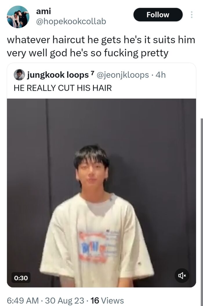 Новая причёска Чонгука из BTS очаровала фанатов