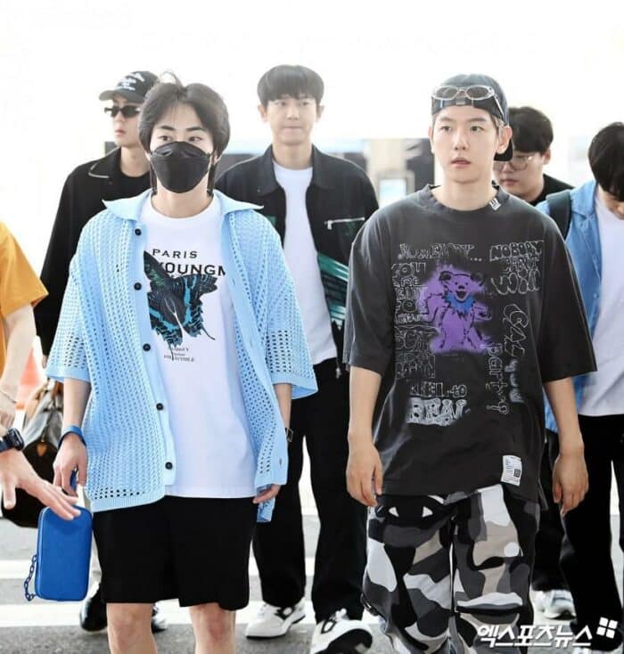 Бэкхёна из EXO раскритиковали за то, что он выглядел «старым» на фото в аэропорту, но Эри встали на защиту айдола