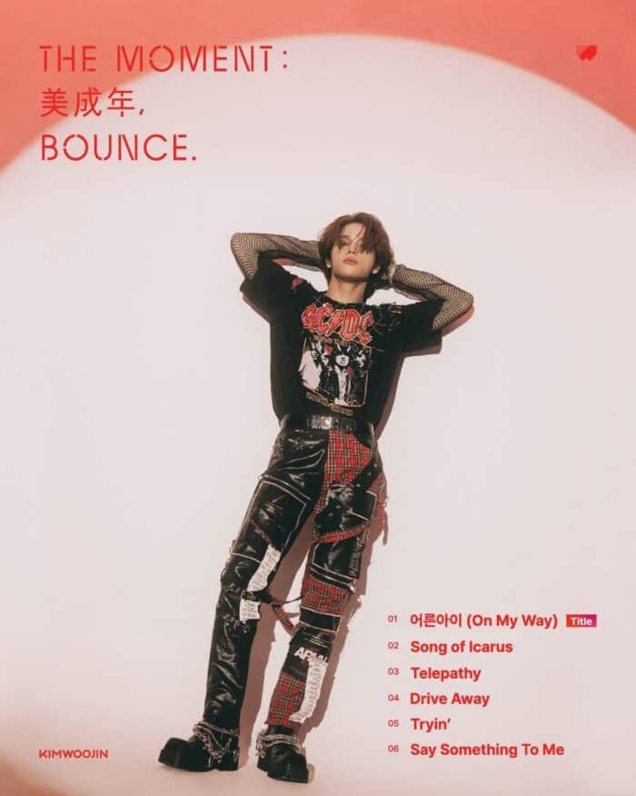 [Камбэк] Ким Уджин "The Moment : 美成年, Bounce": вышел клип к заглавному треку "On My Way"