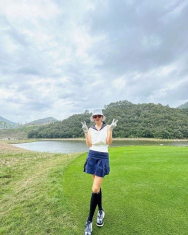 Сон Е Джин и Хён Бин отправились на гольф-свидание: навыки фотографии мужа улучшаются