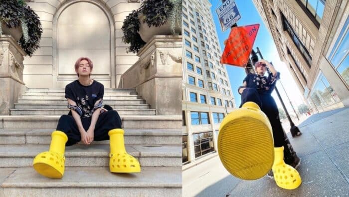 Эксцентричные желтые ботинки Ёнджуна из TXT смутили МОА: "Парень стал Микки Маусом"