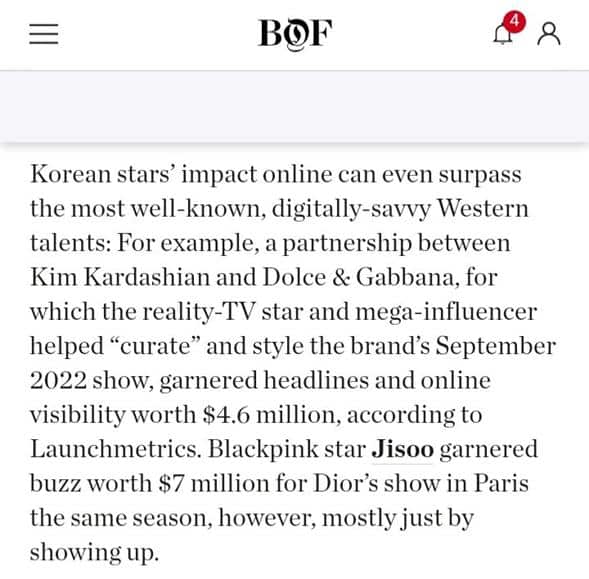 Джису из BLACKPINK стала первым азиатским глобальным амбассадором Dior, получившим эксклюзивный дизайн от бренда
