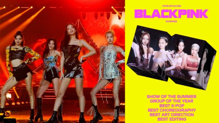 У BLACKPINK шесть номинаций на MTV VMA: это наибольшее количество среди k-pop артистов в этом году