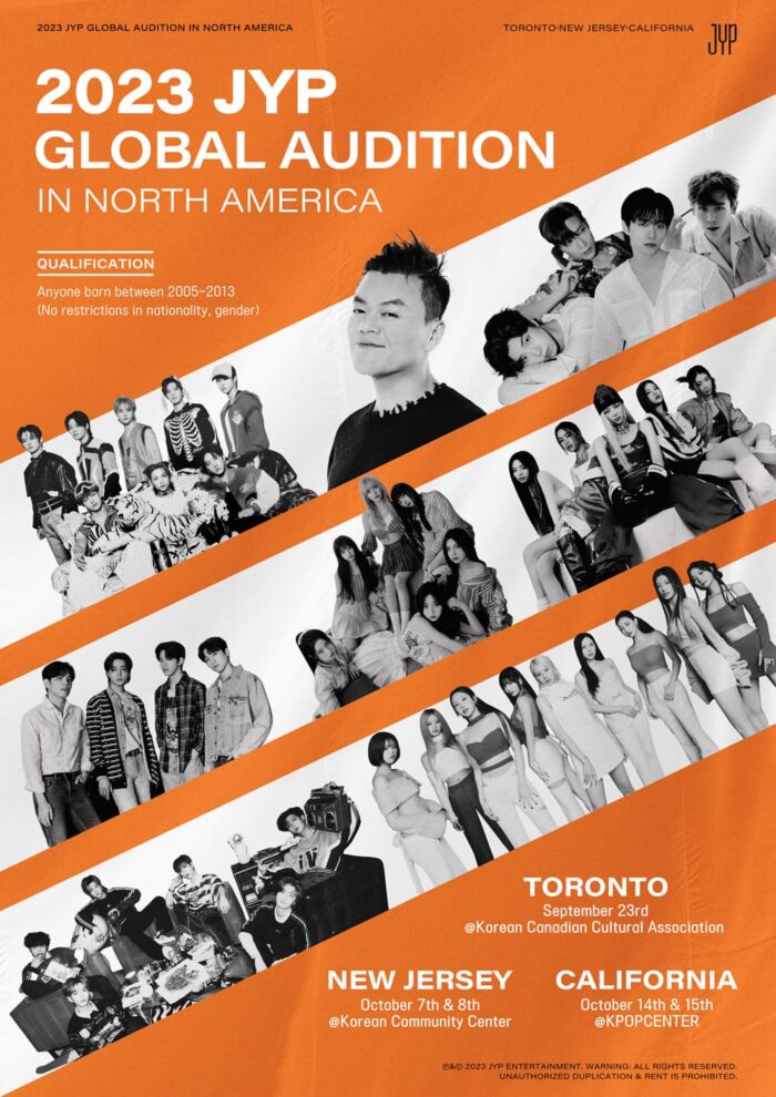 JYP Entertainment открывают глобальное прослушивание в Северной Америке впервые за 4 года