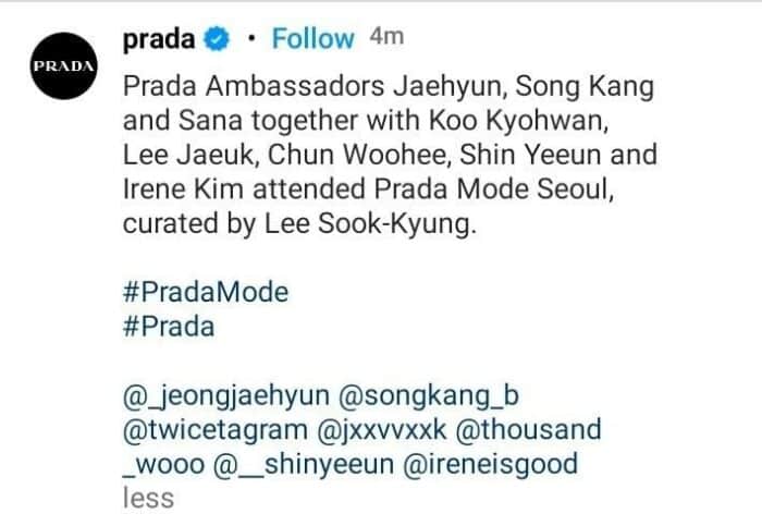 K-нетизены комментируют новость о том, что Сана из TWICE стала послом Prada