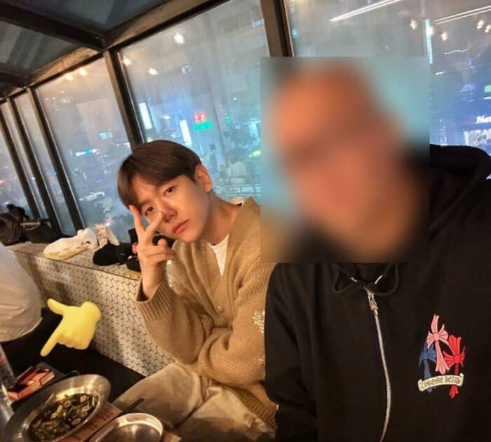 Фанаты требуют от Бэкхёна из EXO объяснить, чья это пачка сигарет на фотографии с ним