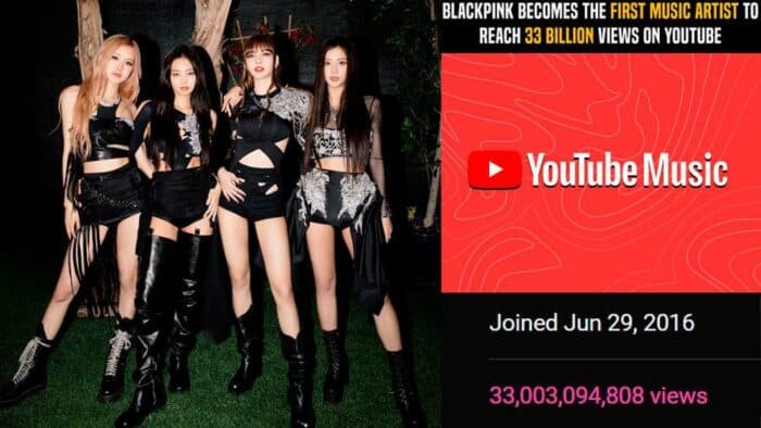 BLACKPINK становятся первым музыкальным исполнителем в истории YouTube с 33 миллиардами просмотров