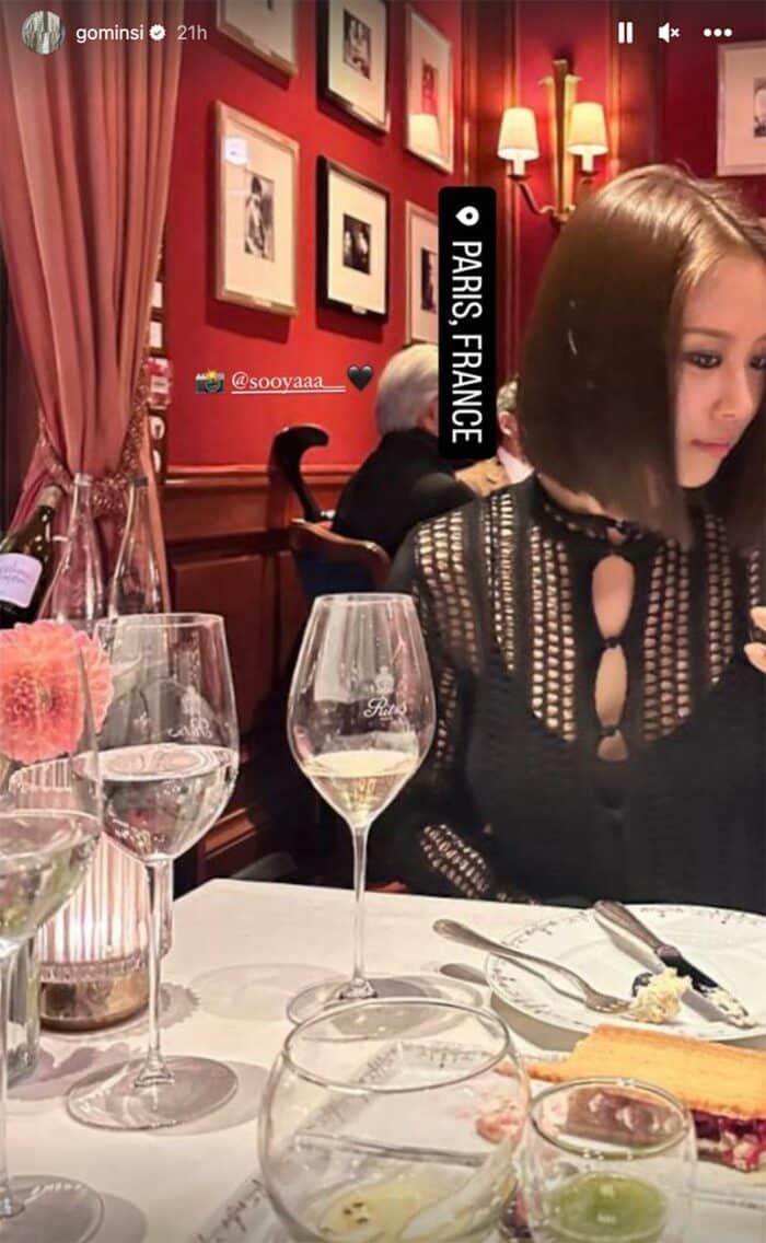 Джису из BLACKPINK и актриса Го Мин Ши вместе сходили поужинать в Париже