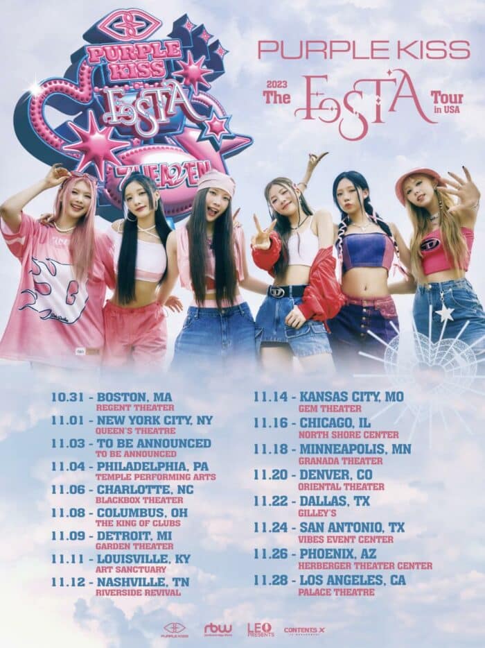 PURPLE KISS представили 17 остановок своего первого тура по США «The Festa Tour in USA»