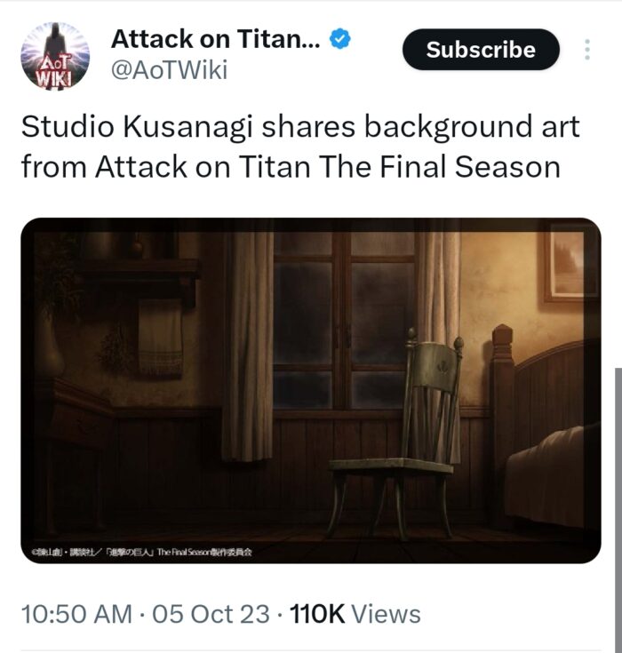 Аниме "Атака Титанов" поделилось новой иллюстрацией перед финалом сериала