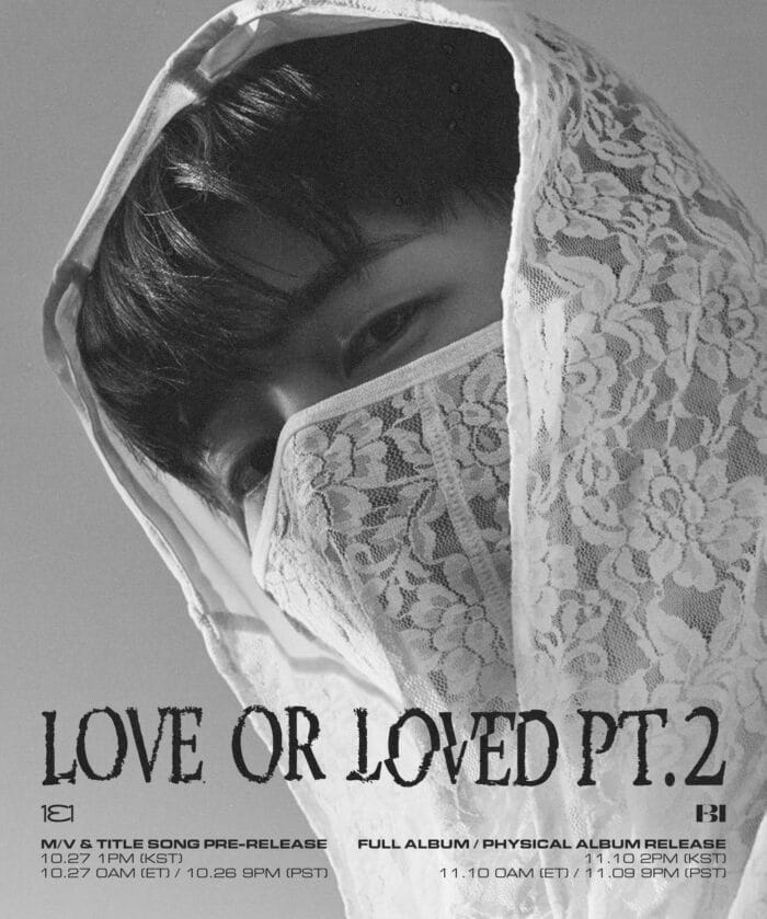 [Камбэк] B.I "Love or Loved Part.2": концептуальная фотография