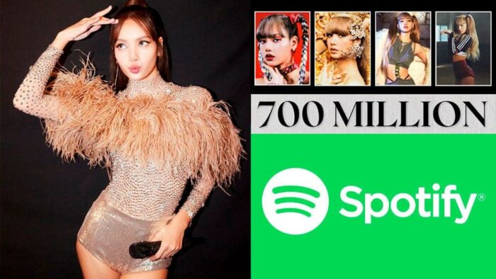 Лиса из BLACKPINK устанавливает новый рекорд как первая солистка K-pop с 700 миллионами прослушиваний на Spotify за год