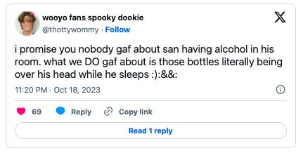 Фанаты беспокоятся о том, что Сан из ATEEZ хранит алкоголь в своей комнате по необычной причине