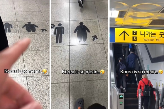 Обозначение эскалатора в сеульском метро получило вирусную популярность
