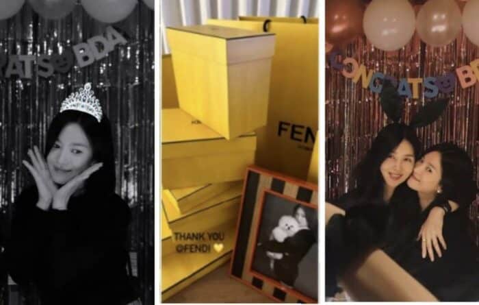 Сон Хе Гё поделилась фото подарков, которые получила по случаю дня рождения